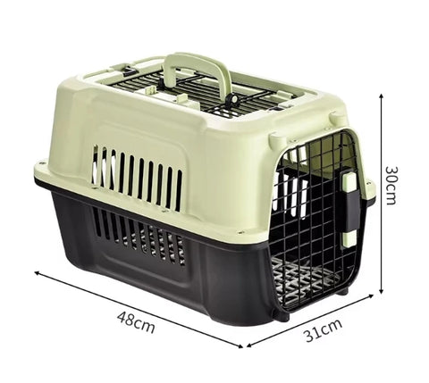 Wholesale Price Two-Door Small Dog & Cat House Pet Carrier Top or Front Loading Outdoor Handheld Portable Dog Bed Pet Cage