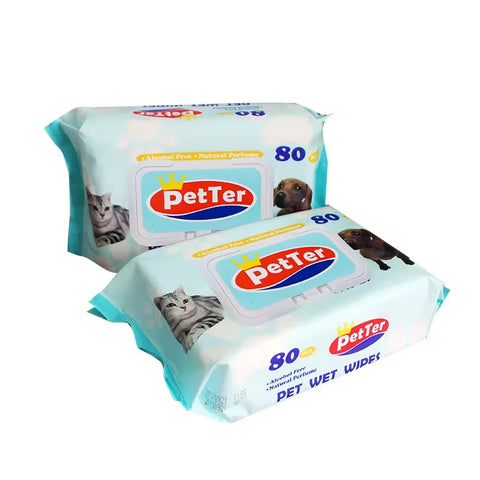 Wholesale Pet Wipes Cleaning Wipes for Dog Cat Face Wipes Natural Cotton for Pet