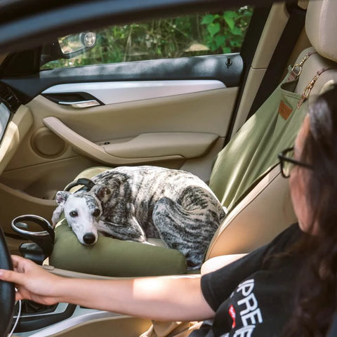 Travel Bolster Safety Back Seat Large Dog Car Seat Bed Chessboard Lounge Waterproof Dog Hammock Car Seat Cover Extender Mat