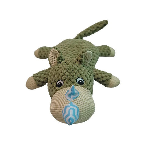 Wholesale Cute Small Eco-Friendly Cartoon Soft Plush Corn Velvet Molar Teeth Bite-Resistant Liver Flavor Pet Care Chew Toy for
