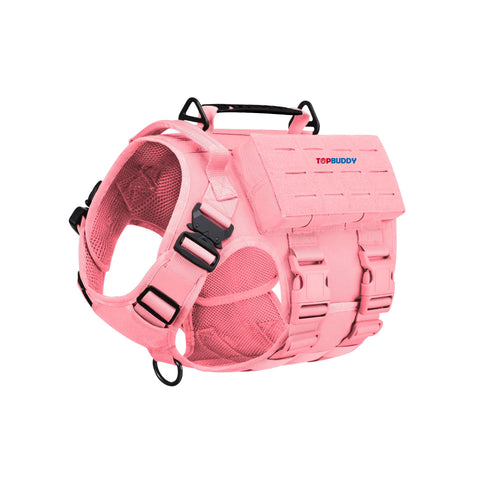Custom Tactical Dog Harness for Large Dogs Adjustable No-Pull Dog Vest with Handle for Outdoor Training & Activities
