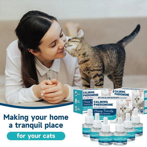 Chanson Factory In-Stock 6pcs Modern Plastic Essential Oil Pheromone Soothing Pet Calming Stress Relieving Soothing Refill