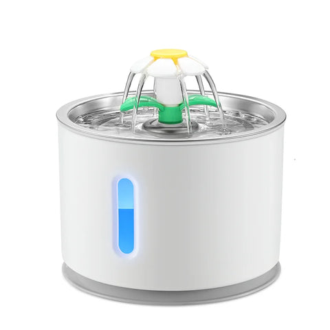 Petwant 2.4L Security Mute LED  Smart Pet Water Feeder Bowl Cat Dog Automatic Water Fountain