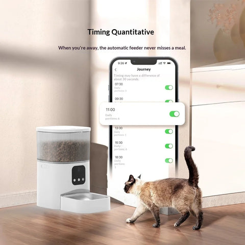 Timed Quantitative Remote Feeding Wifi Smart Pet Feeder