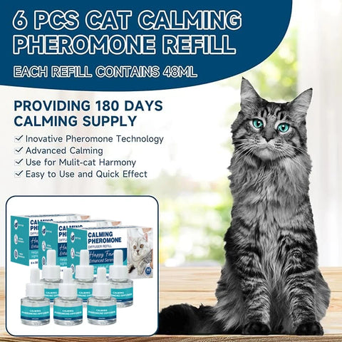 Chanson Factory In-Stock 6pcs Modern Plastic Essential Oil Pheromone Soothing Pet Calming Stress Relieving Soothing Refill