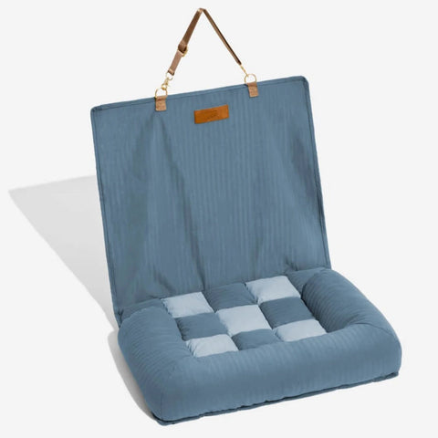 Travel Bolster Safety Back Seat Large Dog Car Seat Bed Chessboard Lounge Waterproof Dog Hammock Car Seat Cover Extender Mat