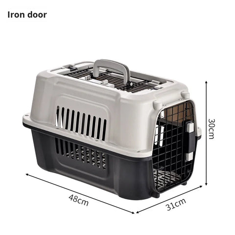 Wholesale Price Two-Door Small Dog & Cat House Pet Carrier Top or Front Loading Outdoor Handheld Portable Dog Bed Pet Cage