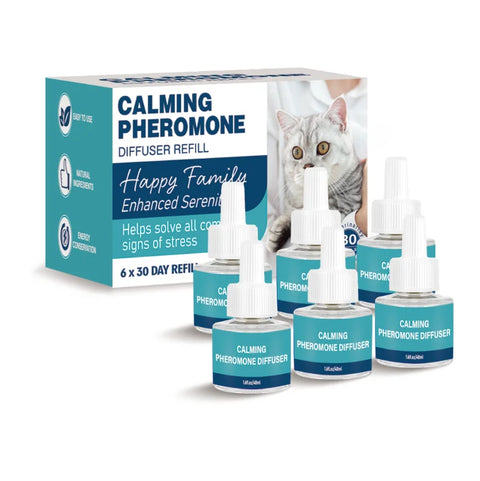 Chanson Factory In-Stock 6pcs Modern Plastic Essential Oil Pheromone Soothing Pet Calming Stress Relieving Soothing Refill