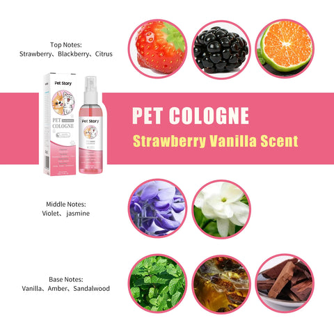 Cruelty-Free Pet Perfume Odor Eliminator Cologne Spray Scented Private Label Calm Skin Deodorizing for Dog Cat