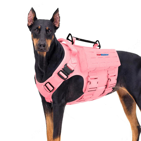 Custom Tactical Dog Harness for Large Dogs Adjustable No-Pull Dog Vest with Handle for Outdoor Training & Activities