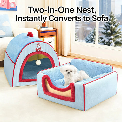The Dog House Is a Closed Pet House for Small and Medium-sized Dogs That Can Be Disassembled and Washed All Year Round