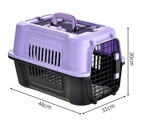 Wholesale Price Two-Door Small Dog & Cat House Pet Carrier Top or Front Loading Outdoor Handheld Portable Dog Bed Pet Cage