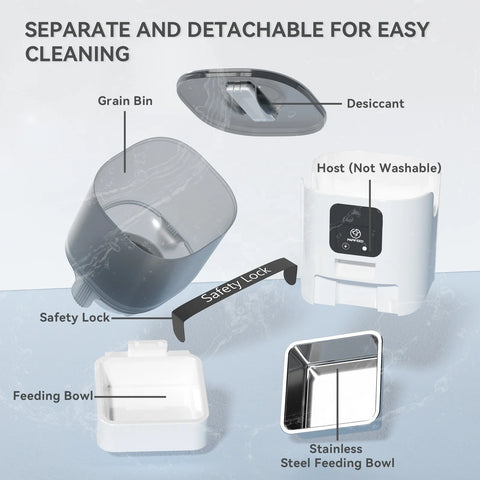 Papifeed the Best Selling Wholesale Cats Food Feeder Dog Smart Automatic Pet Feeder