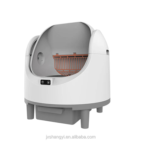 80L Odor Removal Electric Toilet Self Cleaning Smart Automatic cat Litter Box with APP WiFi Control 10 Safety Sensor Radars