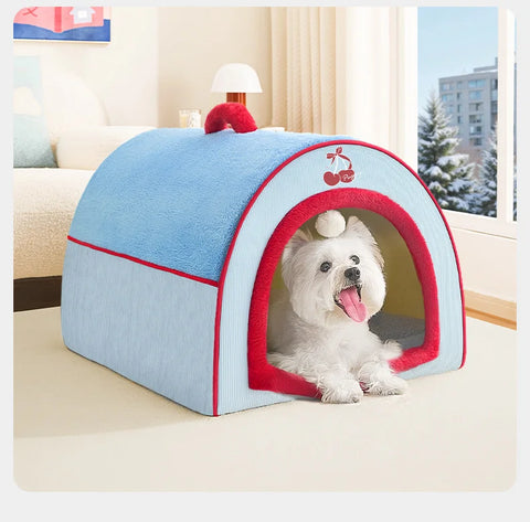 The Dog House Is a Closed Pet House for Small and Medium-sized Dogs That Can Be Disassembled and Washed All Year Round