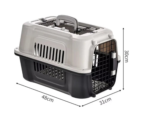 Wholesale Price Two-Door Small Dog & Cat House Pet Carrier Top or Front Loading Outdoor Handheld Portable Dog Bed Pet Cage